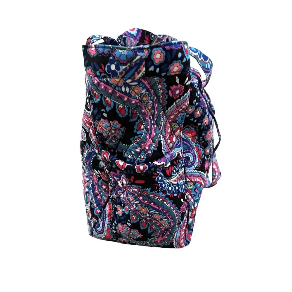 Vera Bradley Haymarket Paisley Floral Quilted Cotton X Large Tote Shoulder Bag